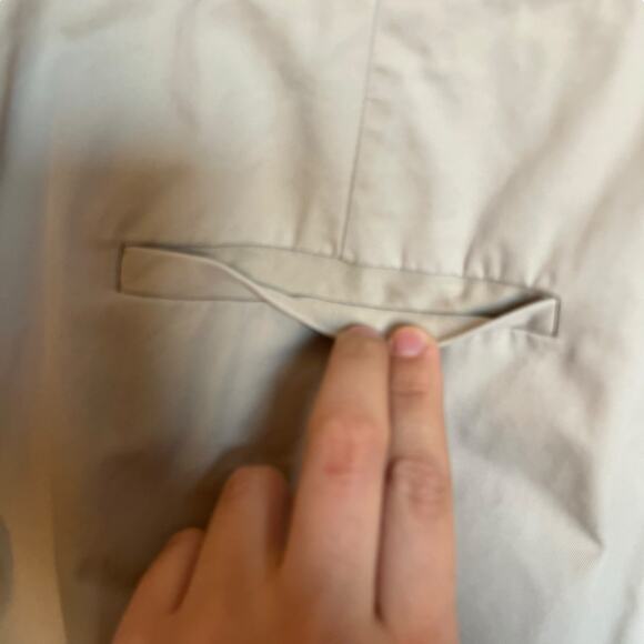 & Other Stories Belted Waist Pleated Trousers Ghurka Waistband Pants Tan Size 10 - Picture 10 of 14